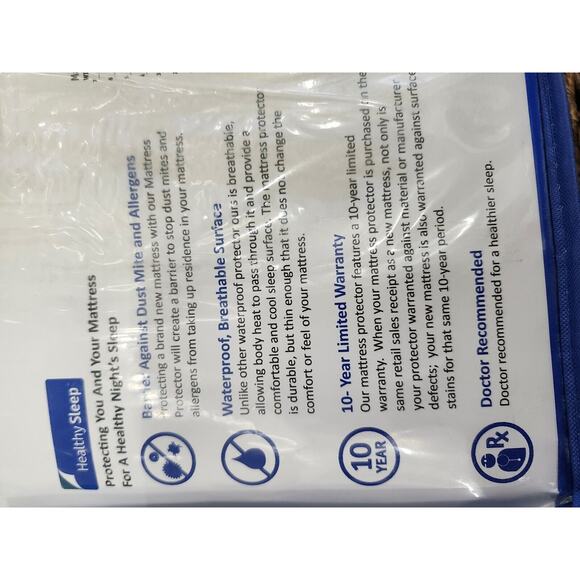 Healthy Sleep Supreme Mattress Protector King Size - Picture 6 of 7